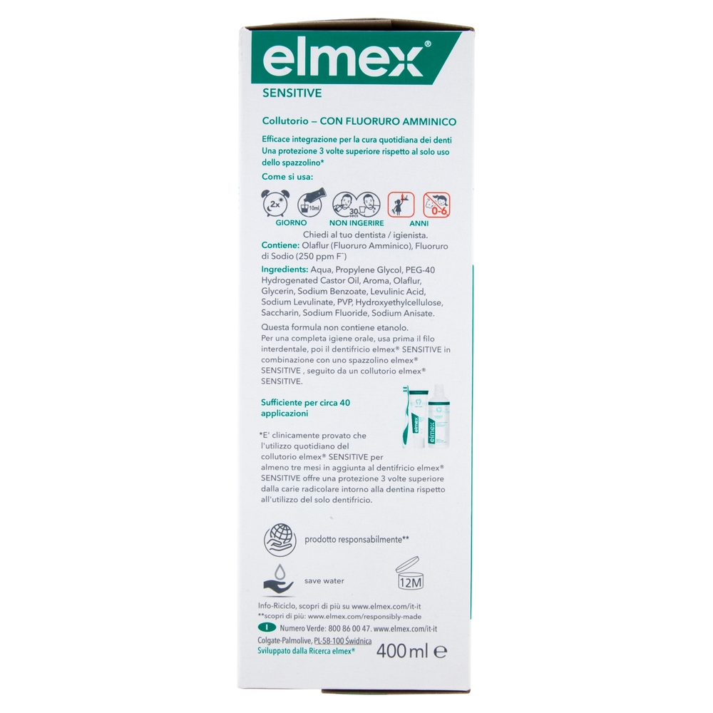 elmex collutorio Sensitive denti sensibili 400 ml